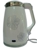1.0L white electric water kettle