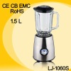 1.5L glass jar Blender, stainless steel blender, smoothier maker, milk shake maker