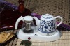 1.5Lwashable tea tray ceramic electric kettle wiht chinese porcelain tea set