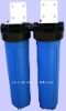 10" Blue water filter housing with wall bracket