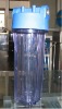 10" Clear plastic  water filter housing system
