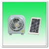 10" Rechargeable Solar Oscillating box fan
