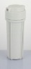 10" home water filter,clear body,white cap,brass/plastic thread-NEW