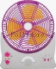 10" mini battery operated fan ,Rechargeable fan  with LED lights & radio XTC-088C