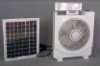 10"solar rechargeable box fan with light SF-12V10BU