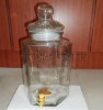 10L Glass Juice Jar with water faucet A50