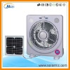 10inch multifunction emergency solar rechargeable table fan with led light radio solar panel and radio