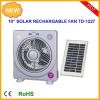 10inch multifunction rechargeable emergency solar fan with led light radio solar panel and radio