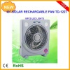 10inch multifunction rechargeable emergency solar fan with led light solar panel and radio