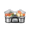12 Liters Twin Food Steamer with Digital Control and LCD Display