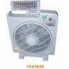 12" Rechargeable fan with LED