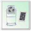 12" SOLAR Stand Box Rechargeable Fan W/ Light