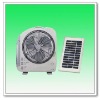 12" Solar Oscillating emergency table fan