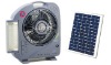 12" Solar Rechargeable Fan with LED light XTC-1258