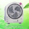 12'' battery operated fan,rechargeable fan with 2-tube fluorescent lamp XTC-168A