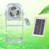 12" emergency solar fan with remote control ,stand fan, new energy