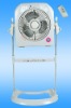 12" floor rechargeable fan with remote & light