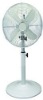 12 inch metal stand fan chrome or coating