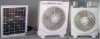 12V 10 inch rechargeable solar fan with led light