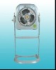 12V solar fan with remote control,20pcs led lights,AC& solar chargeable,two grade of airflow speed