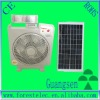 12W 12'' rechargeable Solar fan with led light