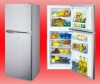 130L upright double door fridge