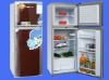 132L Double door top freezer down cooler refrigerator
