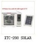 14" Mini TV Solar fan,Rechargeable Fan,emergency fan with light