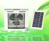 14" Solar operated fan,Rechargeable Fans with LED light XTC-268A
