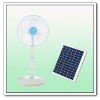 14" Solar rechargeable Energy stand fan