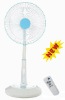 14" Stand Oscillating Rechargeable Fan W/Lights & Remote
