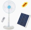 14" stand oscillating rechargeable fan with light & remote (PLD-3B)