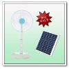 16" Oscillating Rechargeable Stand Fan W/Lights