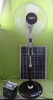 16 inch DC/AC solar fan stand fan
