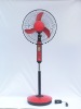 16"rechargeable fan with LED lamps CE-12V16B