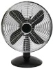 16" table fan with black color