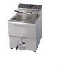 17liter single tank electric fryer with oil valve