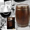 18 Bottles Silent Wine Barrel Fridge With OAK Wood Case