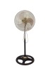 18" stand fan with gold color mesh