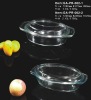 2.0L pyrex glass oval casserole with lid
