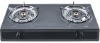 2 burner Table gas stove with stainless steel panel