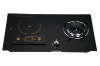 2 burner gas stove with induction cooker  YF-23
