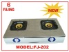 2 burner stainless steel table gas stove
