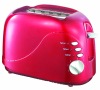 2-slice Logo Toaster FT-101 with plactic housing RED