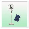 20" Rechargeable SOLAR Stand  Fan W/Lights