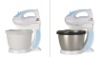 200W electric plastic hand mixer with bowl, electric food mixer with bowl, additive mixer with bowl