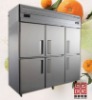 2010 new style 1500L large volume silver grey stainless steel double temperature 6 door compressor fridge