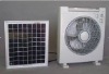 2011 10"solar rechargeable box fan with U lamp