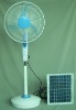 2011 16"solar rechargeable emergency stand fan SF-12V16D