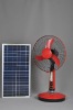 2011 16" solar rechargeable fan with LED SF-12V16A(16INCH)